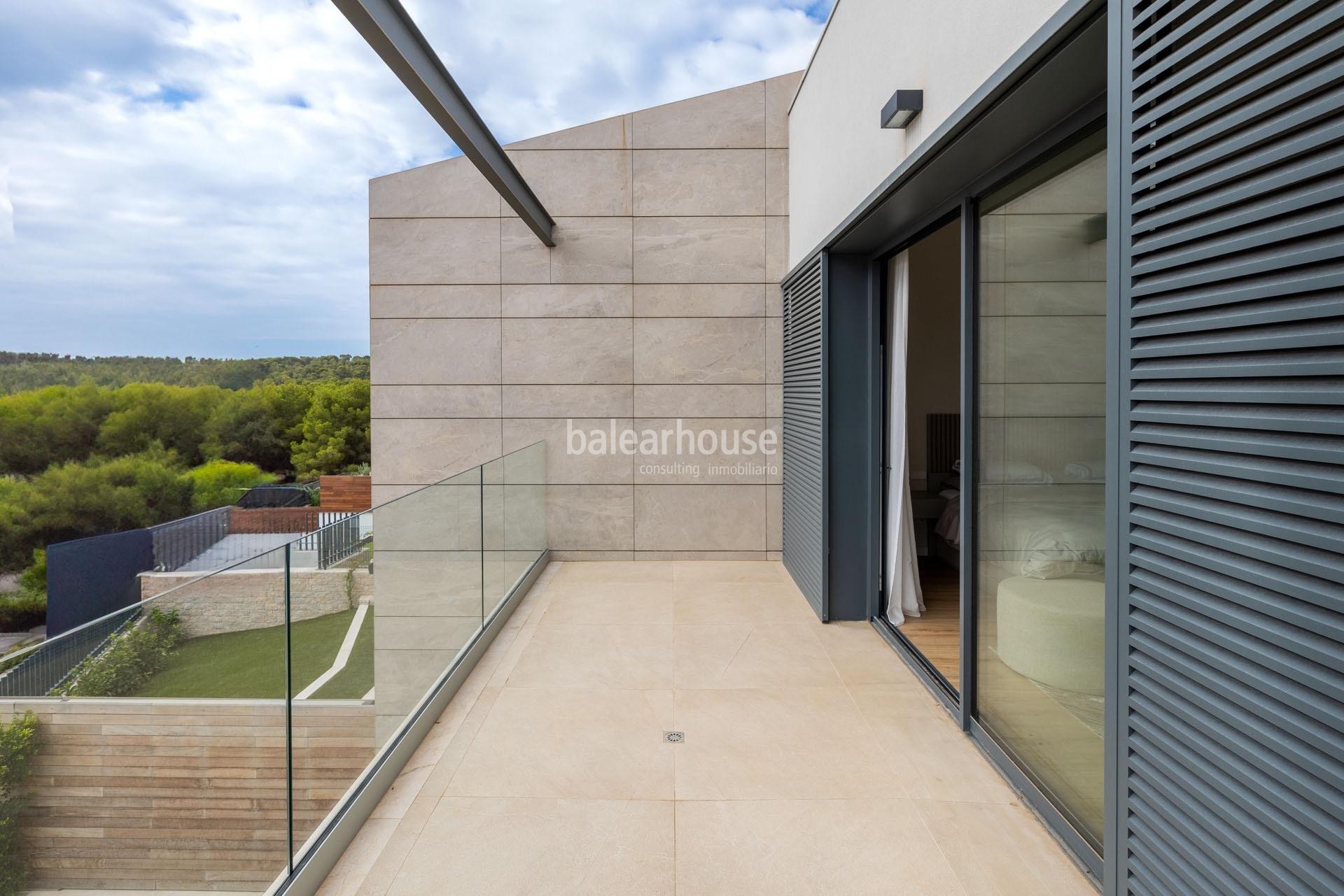 Tadelloses Haus mit Garten und Terrassen in einer gepflegten Anlage mit Swimmingpool im grünen Bereich von Sa Teulera