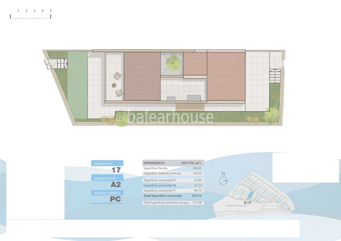 Tadelloses Haus mit Garten und Terrassen in einer gepflegten Anlage mit Swimmingpool im grünen Bereich von Sa Teulera