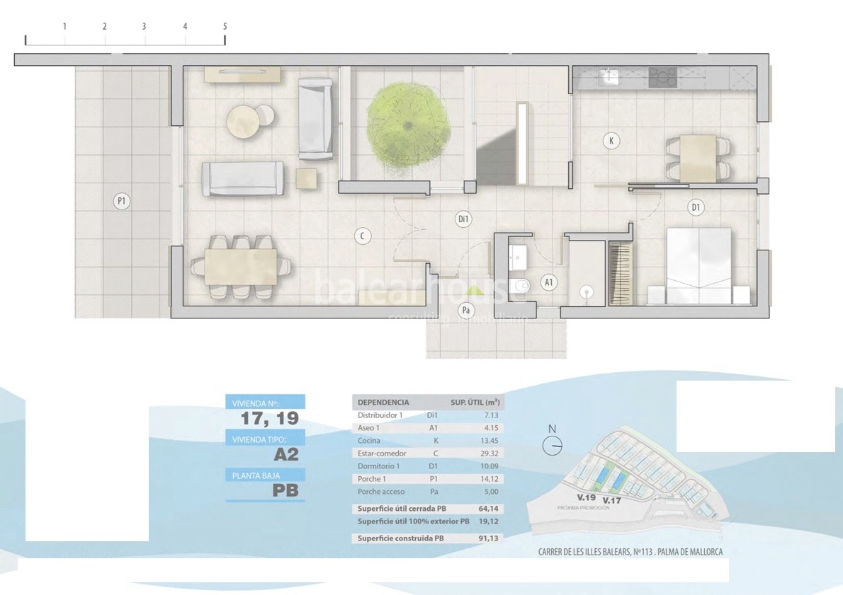 Tadelloses Haus mit Garten und Terrassen in einer gepflegten Anlage mit Swimmingpool im grünen Bereich von Sa Teulera