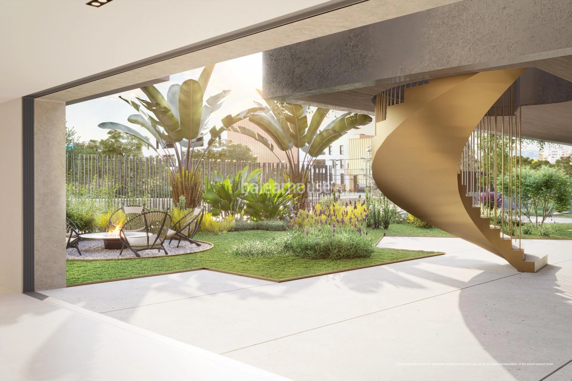 Ausgezeichnete Wohnung in einer modernen Luxusanlage mit Pool und Meerblick in Palma