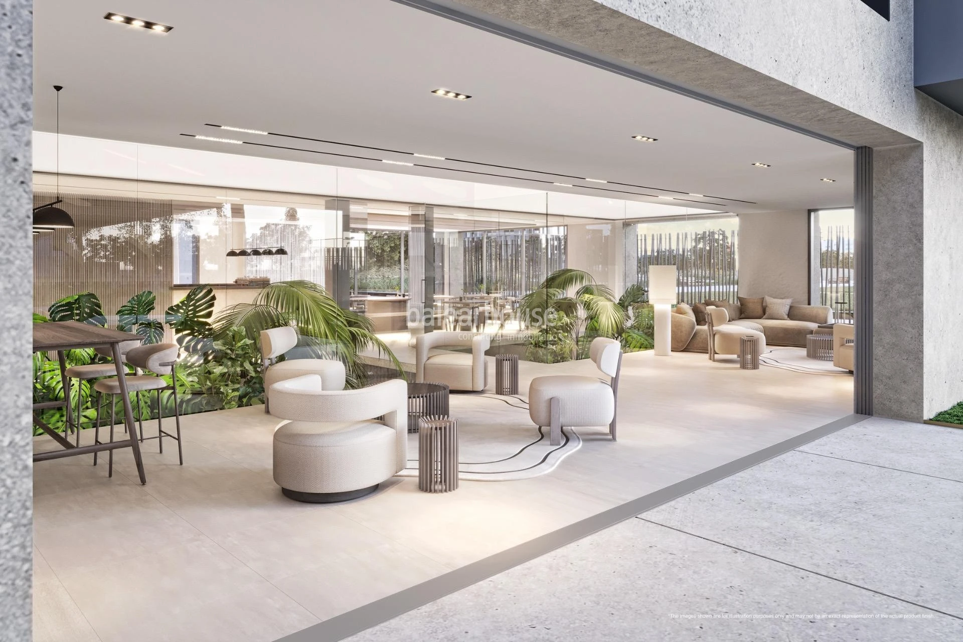Fantástica vivienda nueva en un complejo con altas calidades y vistas al mar junto al Portixol
