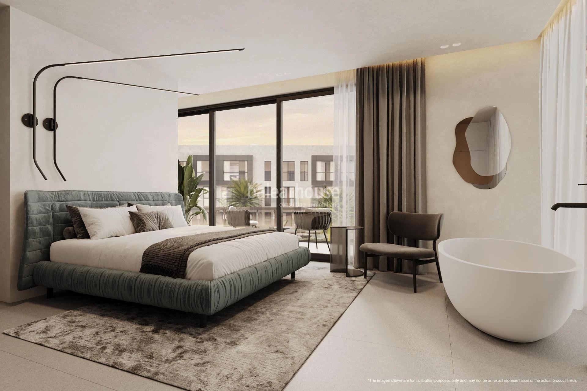 Atemberaubendes Penthouse in einer innovativen Anlage mit Meerblick neben Portixol