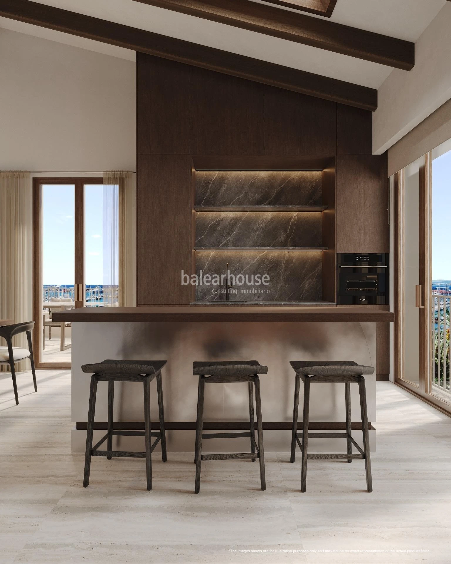 Stunning penthouse with terrace and sea views in an exclusive complex in Santa Catalina