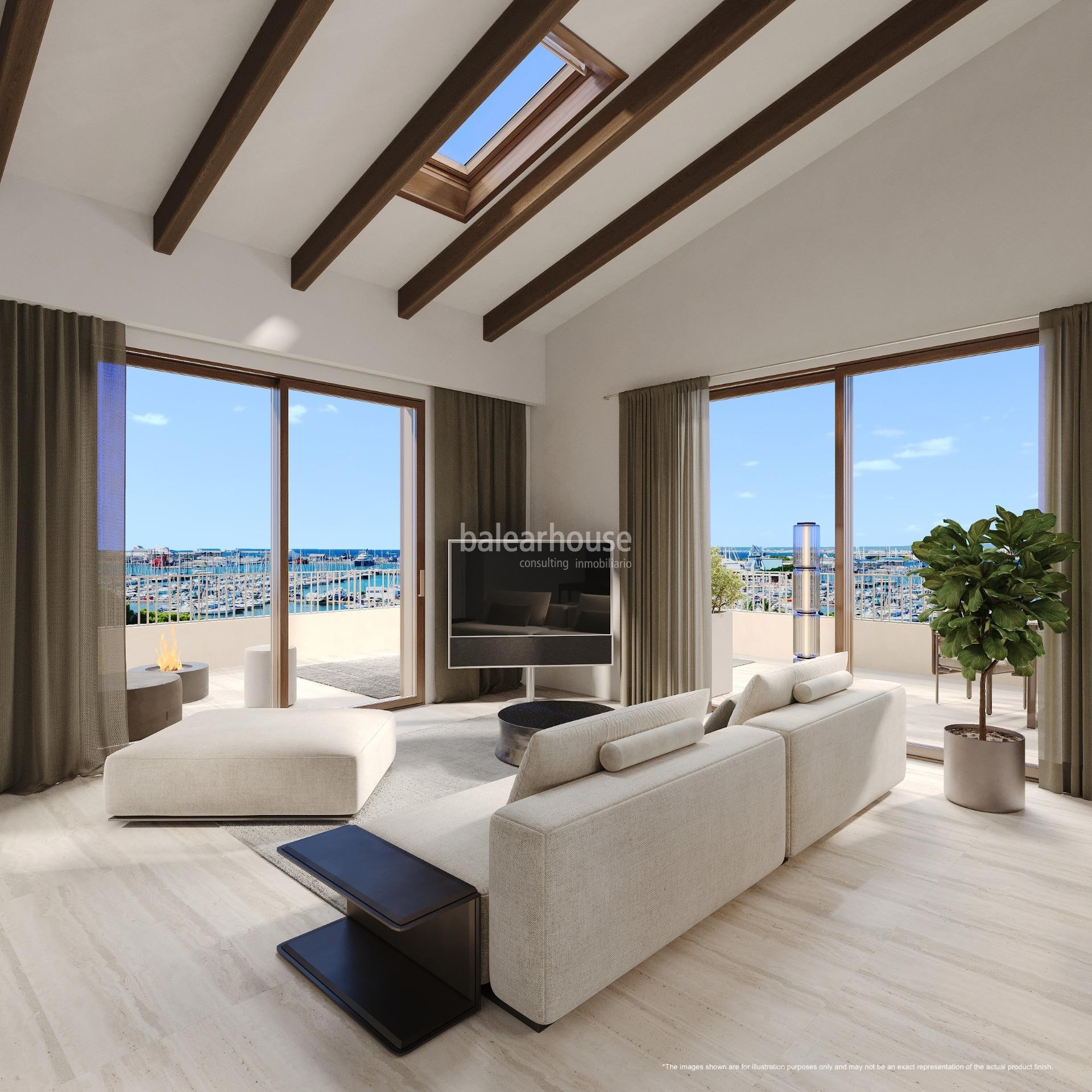 Atemberaubendes Penthouse mit Terrasse und Meerblick in einer exklusiven Anlage in Santa Catalina