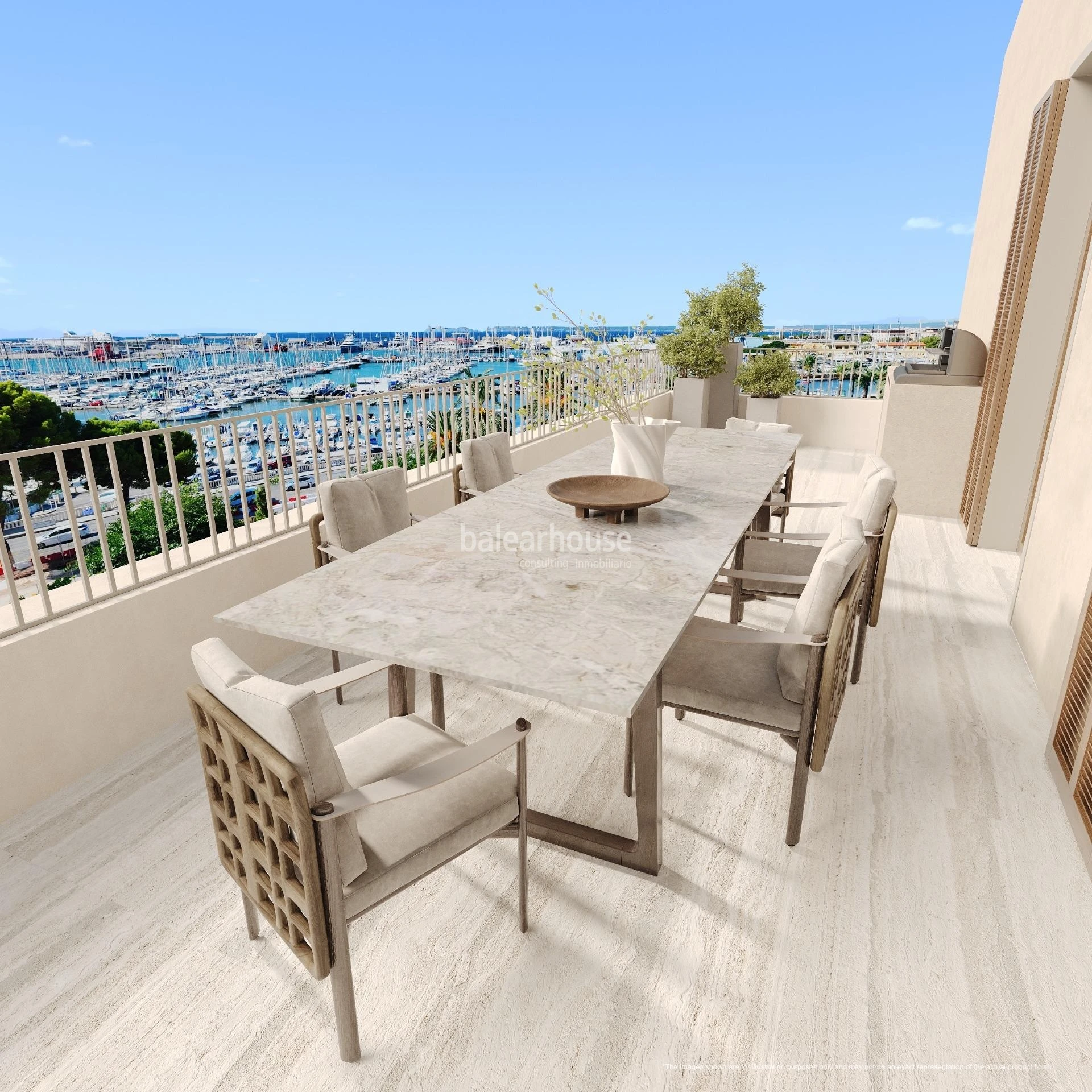 Stunning penthouse with terrace and sea views in an exclusive complex in Santa Catalina
