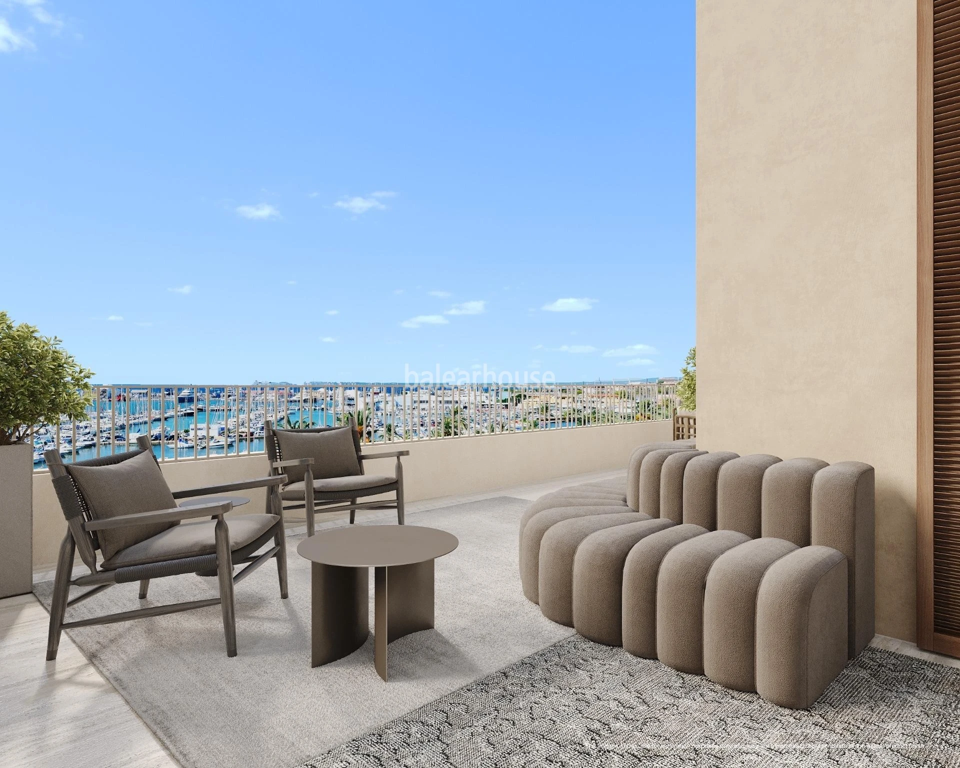 Stunning penthouse with terrace and sea views in an exclusive complex in Santa Catalina