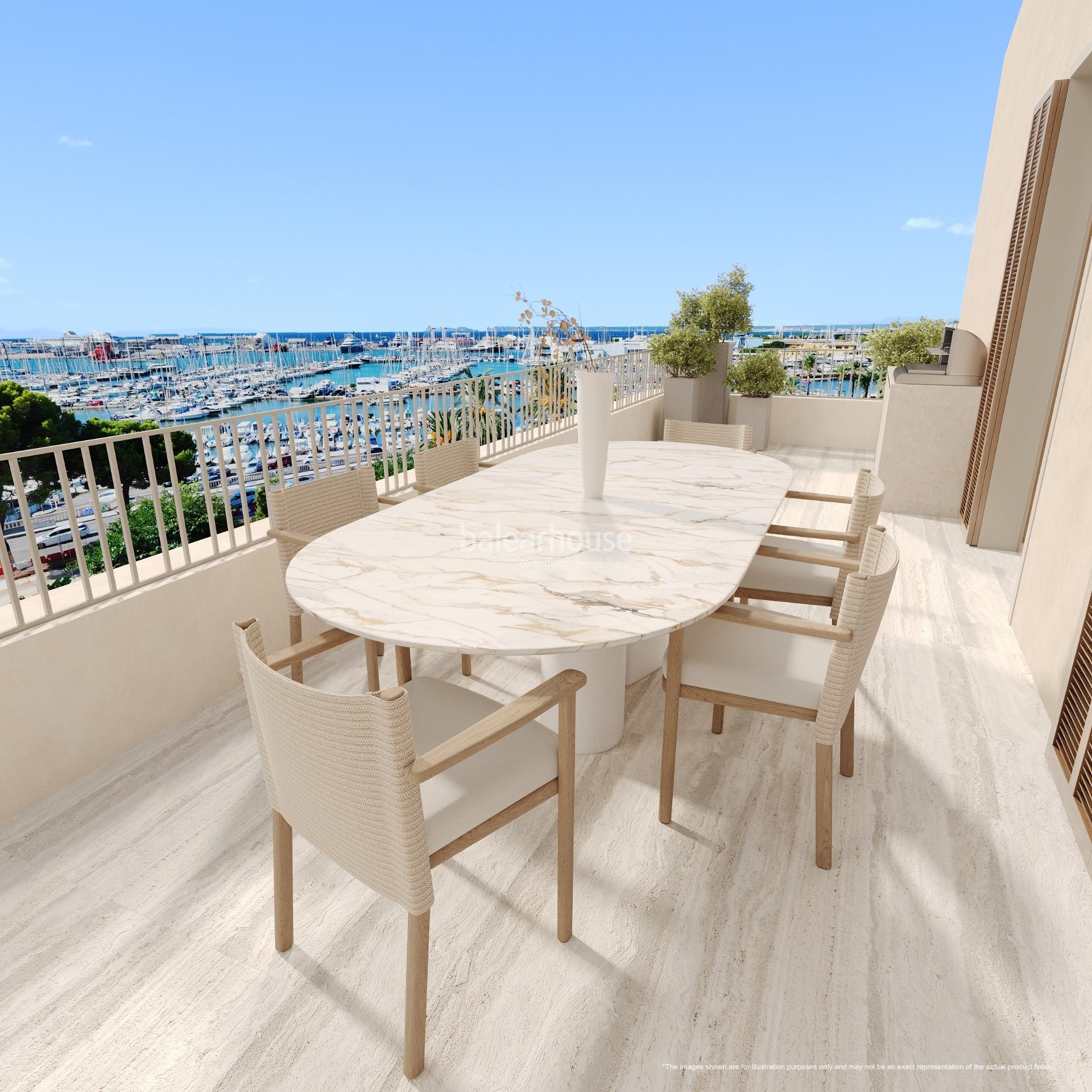 Großes Penthouse mit herrlichem Meerblick in einer exklusiven Anlage in Santa Catalina