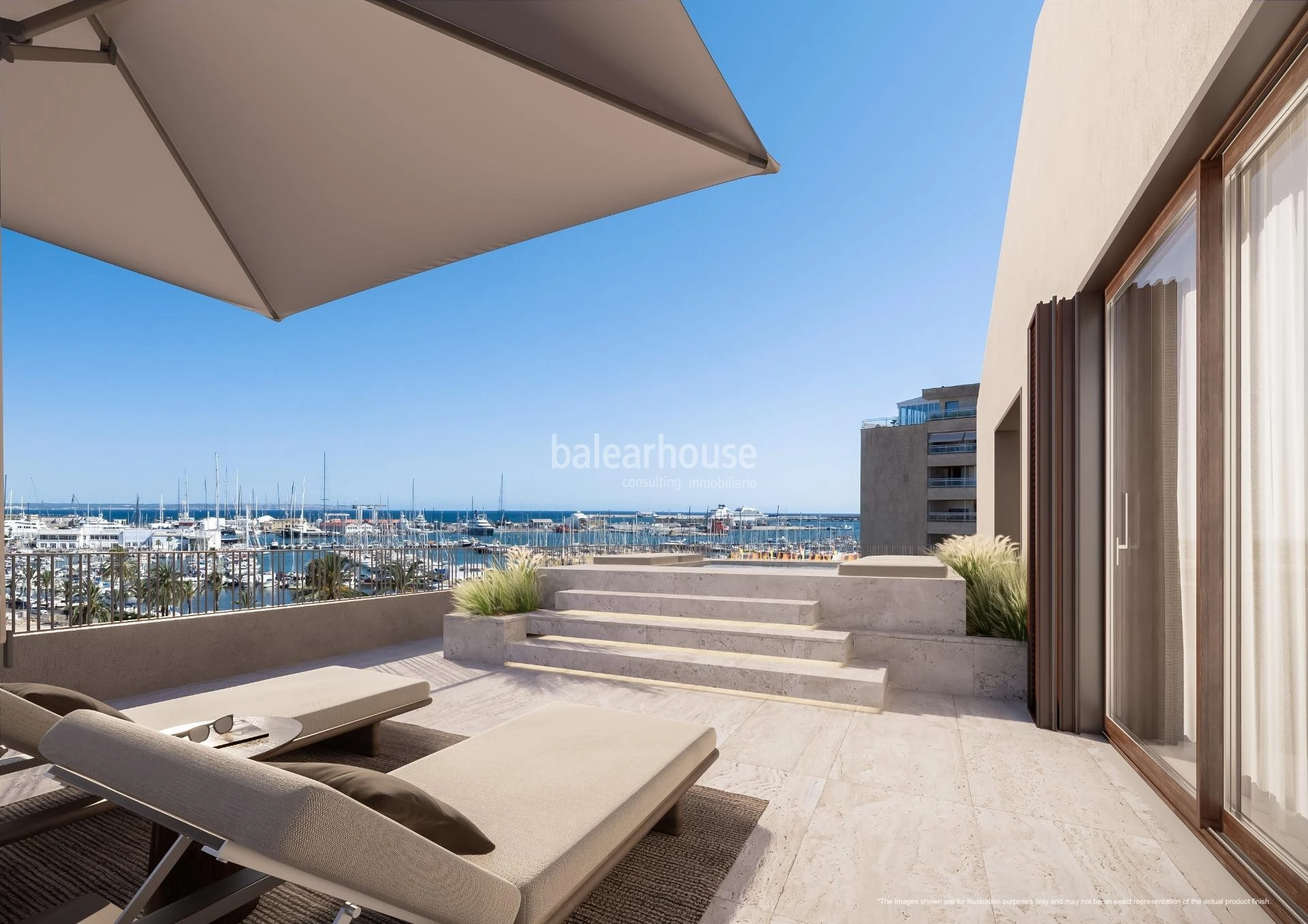 Großes Penthouse mit herrlichem Meerblick in einer exklusiven Anlage in Santa Catalina