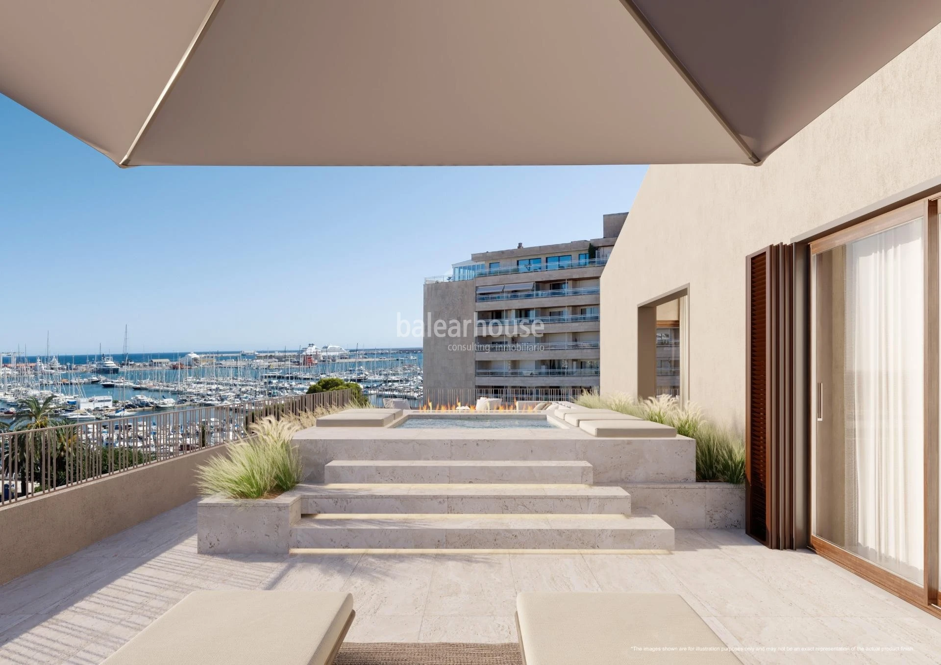 Großes Penthouse mit herrlichem Meerblick in einer exklusiven Anlage in Santa Catalina