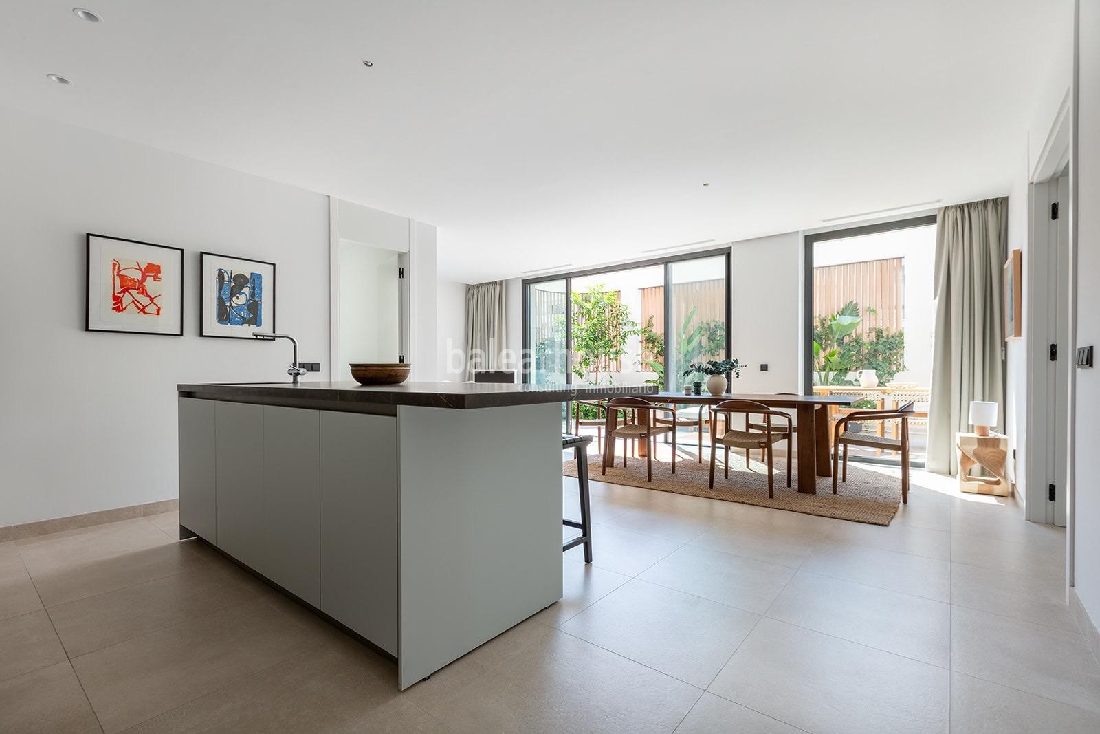 Fabulosa planta baja de diseño moderno y altas calidades con gran terraza en Son Armadans