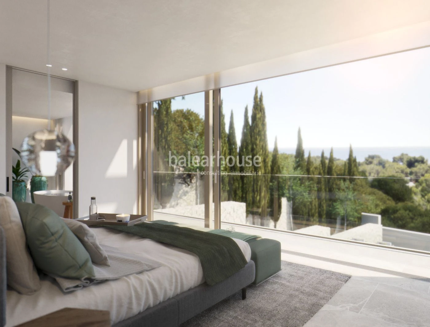 Moderne Luxusvilla im Bau mit Panoramablick in Portals