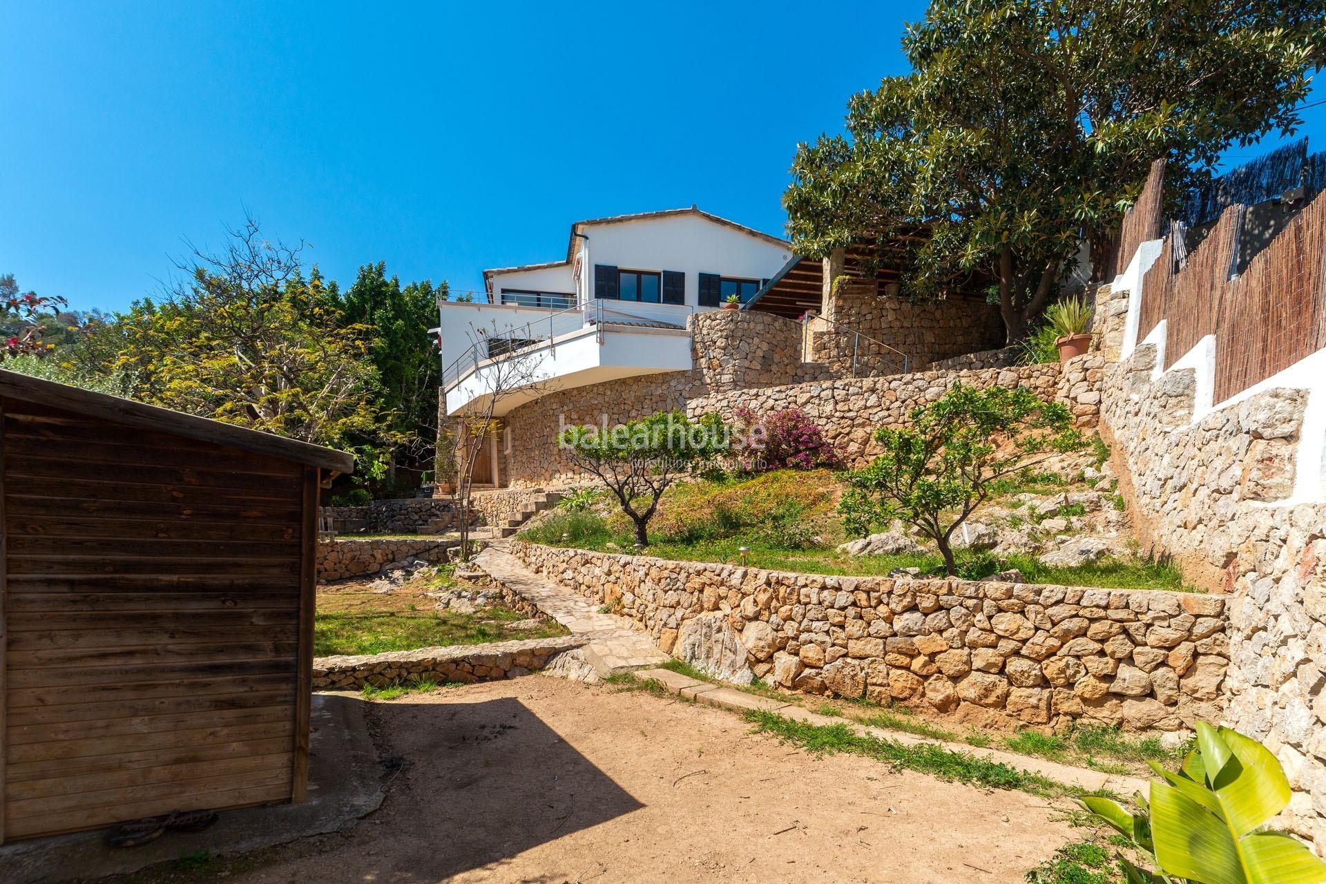 Ausgezeichnete Villa auf dem Gipfel von Génova mit spektakulärem Meerblick auf Palma.