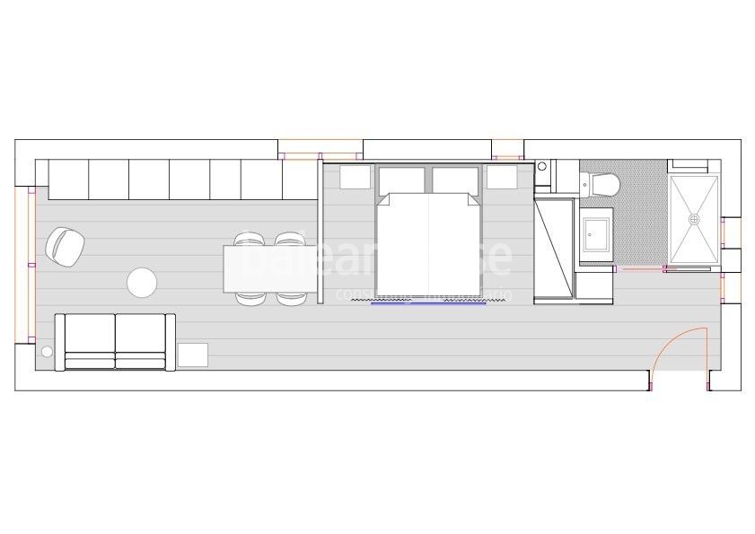 Atemberaubender Meerblick und Panoramablick auf Puerto Portals von dieser exquisit renovierten Wohnung mit Premium-Ausstattung