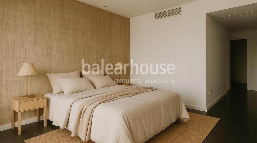 Exklusive Immobilie direkt am Meer mit großer Terrasse und direktem, privatem Zugang zum Meer.