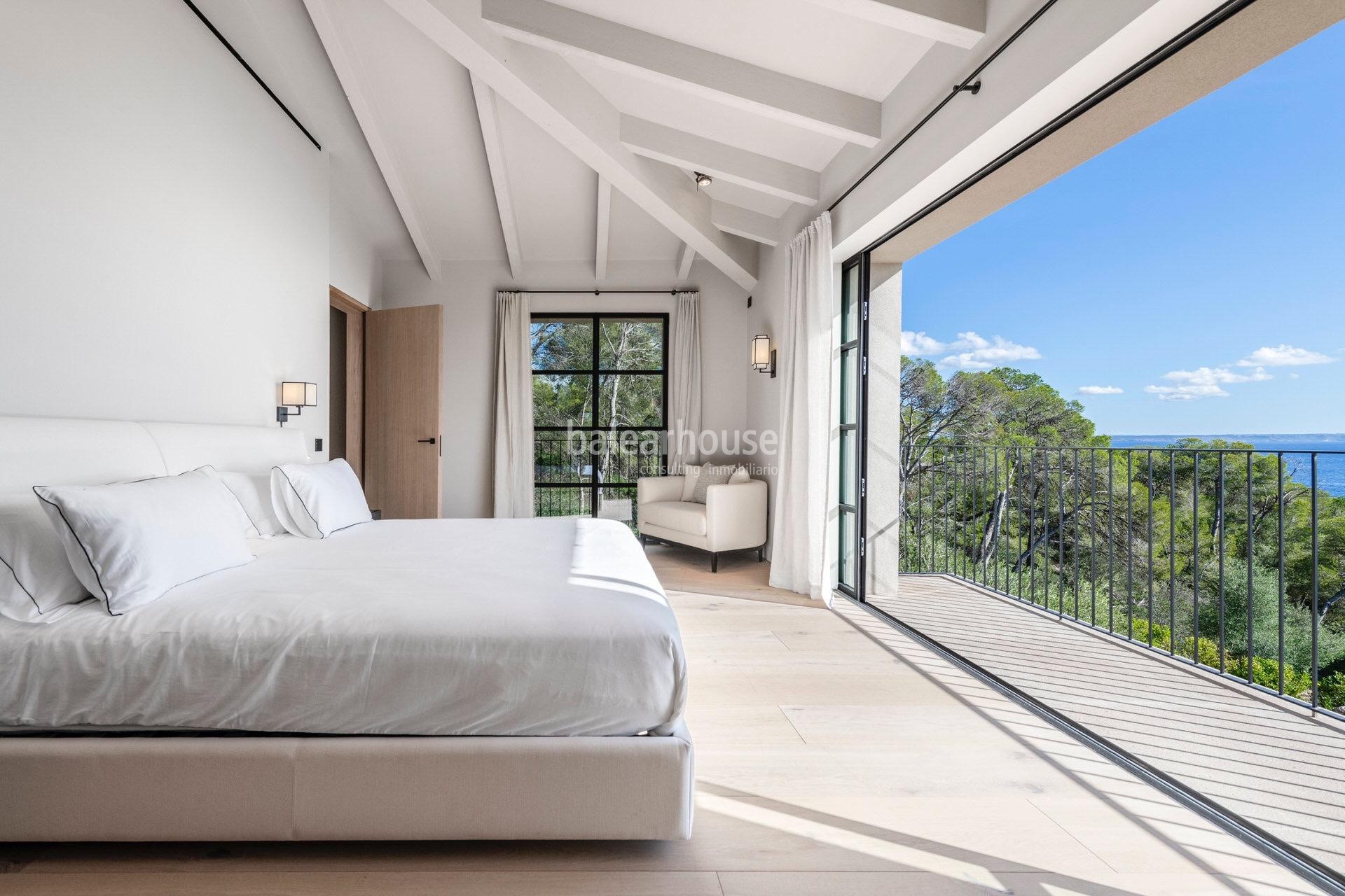 Gran villa de obra nueva con un elegante diseño contemporáneo y vistas deslumbrantes al mar.