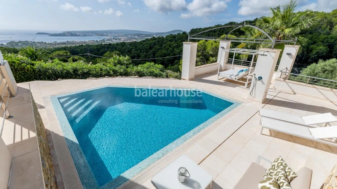 Mediterranean style villa with beautiful sea views and sunsets in Costa den Blanes