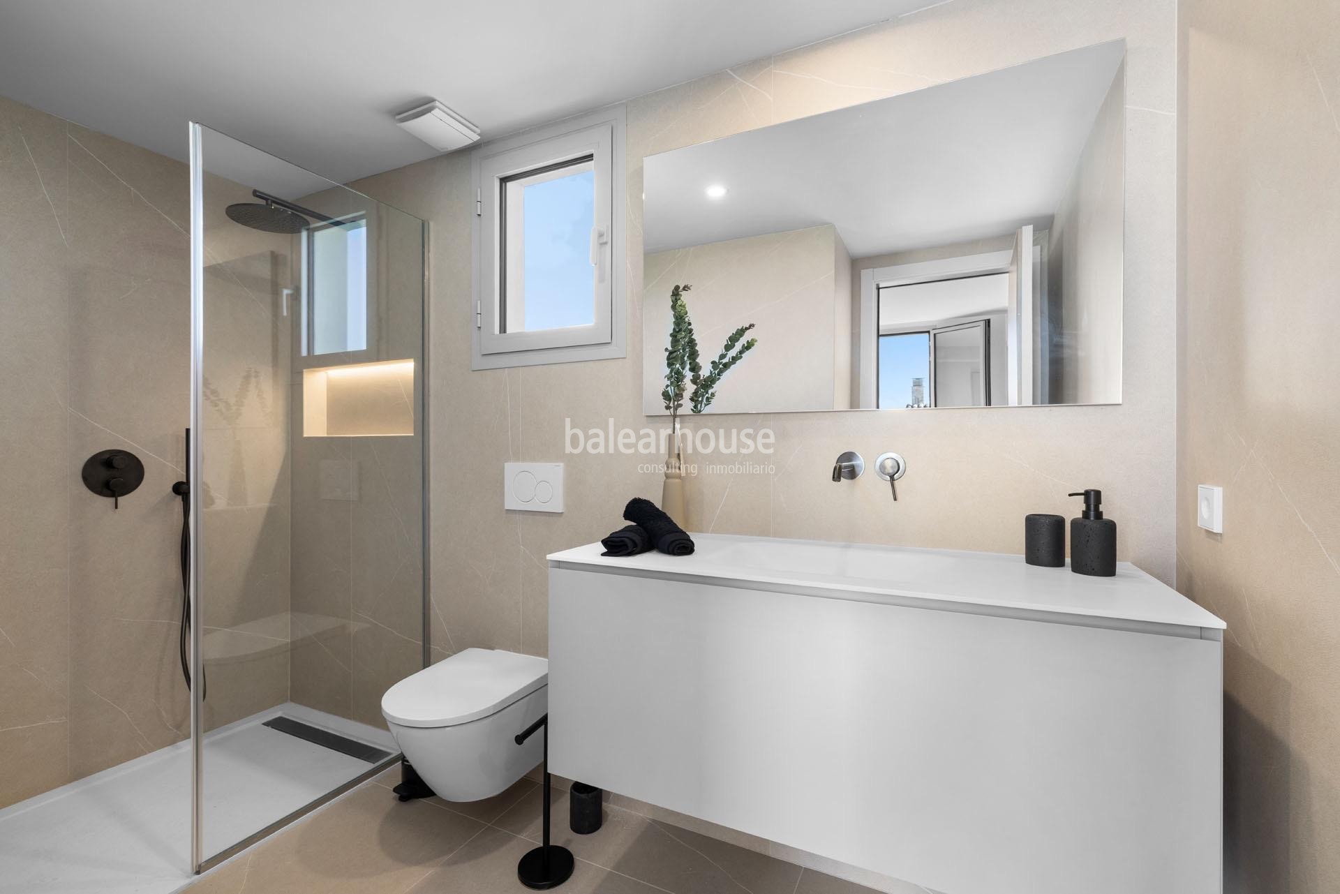 Moderno ático dúplex con gran terraza junto al Portixol muy cerca de la playa