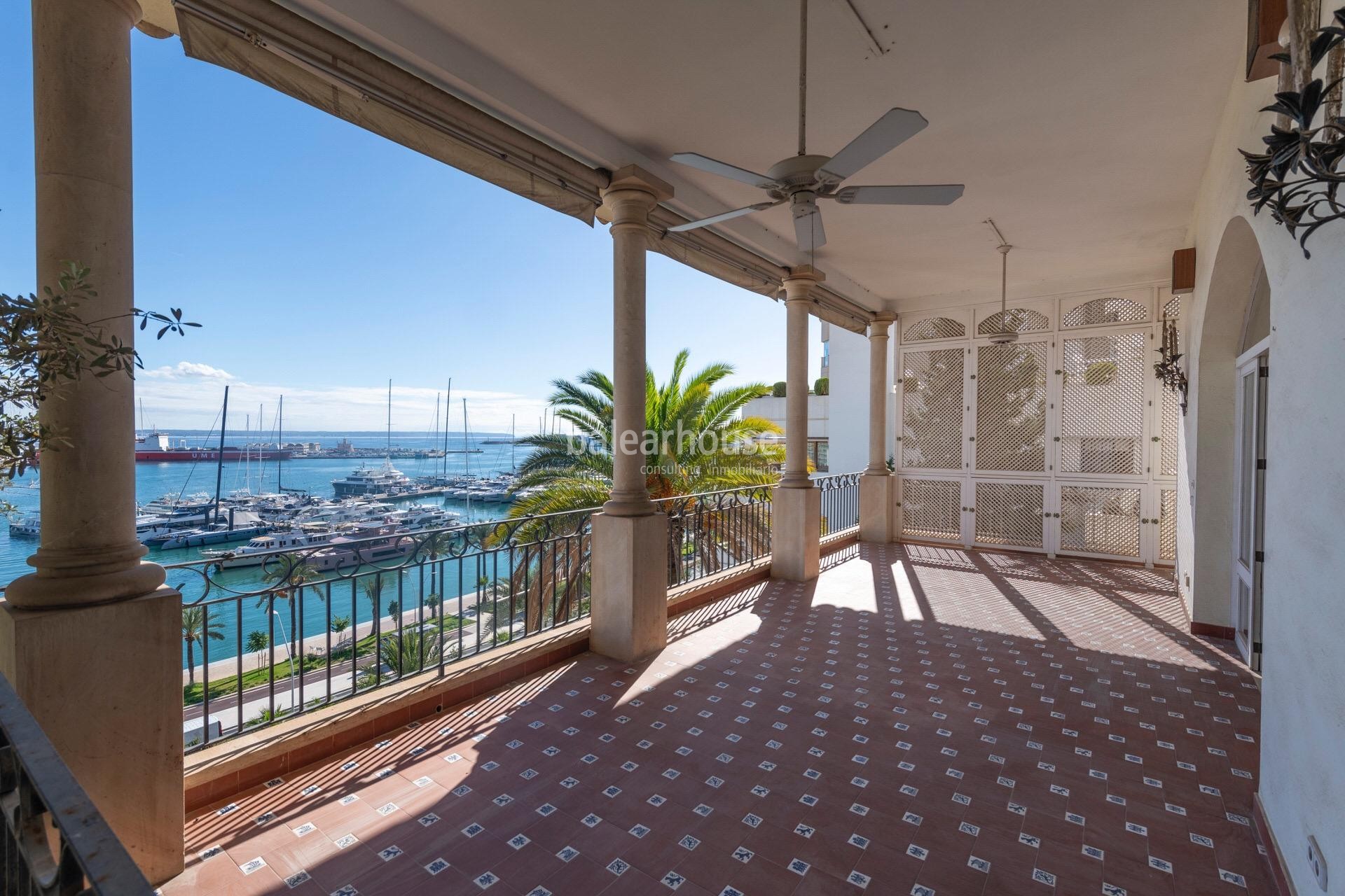 Exclusiva villa señorial con vistas inigualables al mar y a todo el Paseo Marítimo de Palma