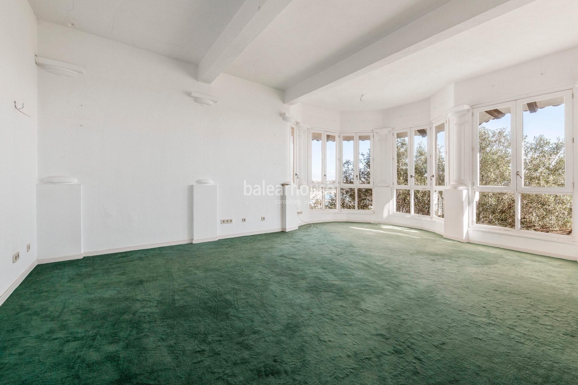 Exclusiva villa señorial con vistas inigualables al mar y a todo el Paseo Marítimo de Palma