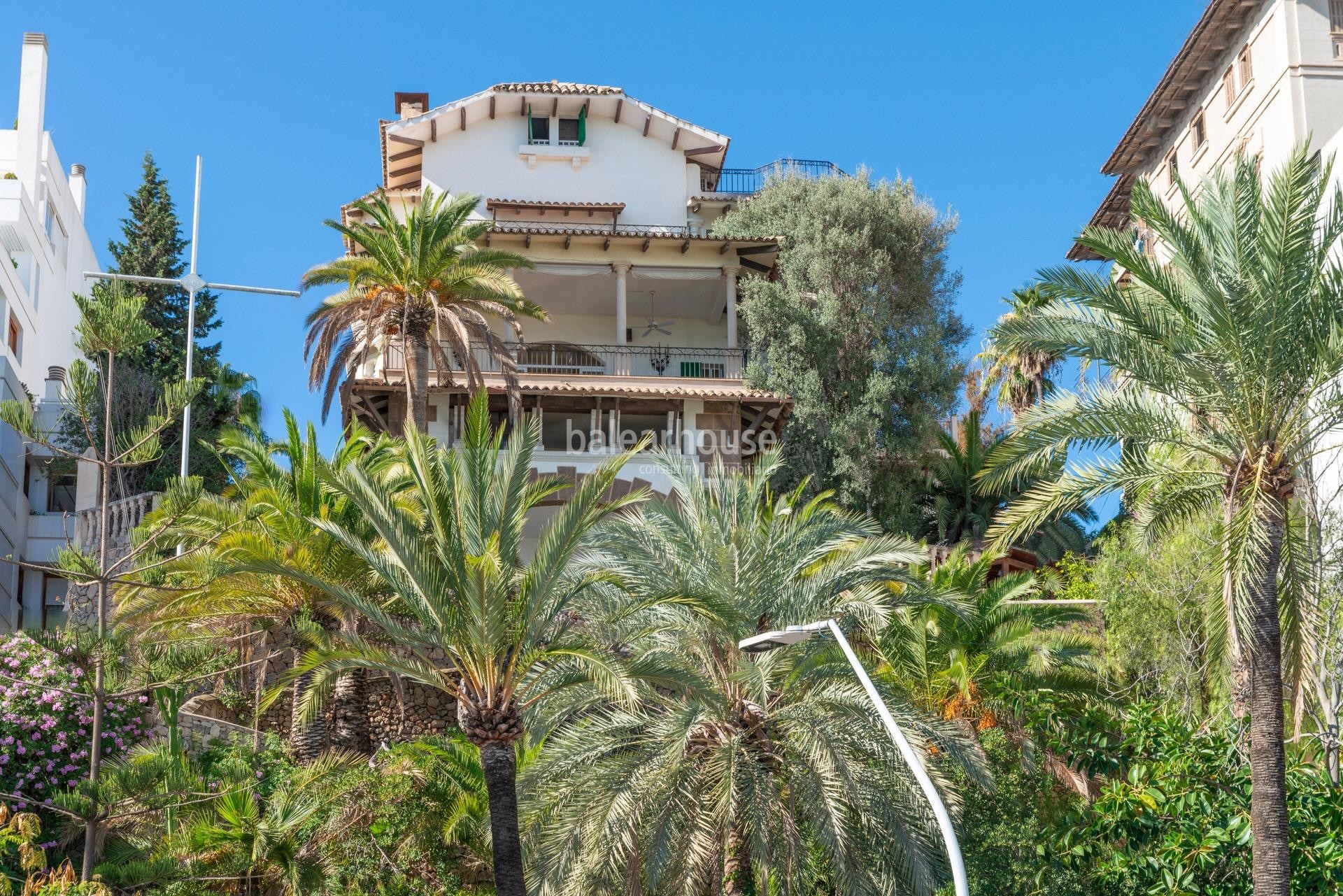 Exklusive Herrenhaus-Villa mit unvergleichlichem Meerblick und Panoramablick auf Palmas Uferpromenade