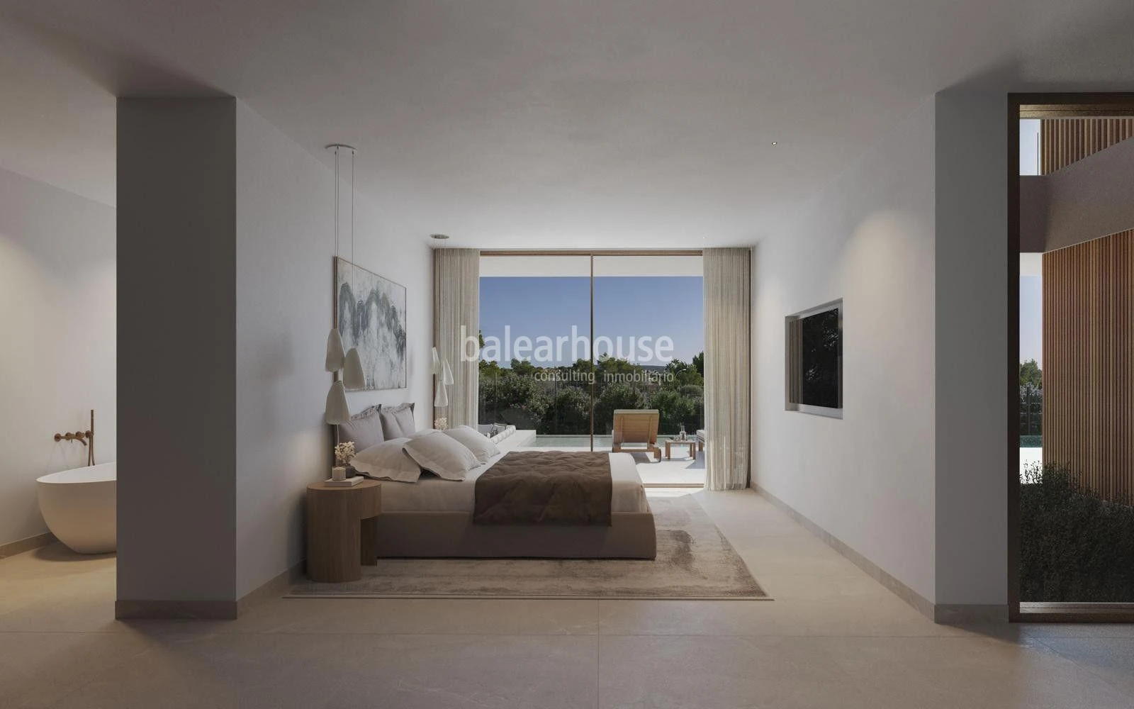 Grundstück mit Baugenehmigung für den Bau einer Luxusvilla mit Meerblick in Nova Santa Ponsa
