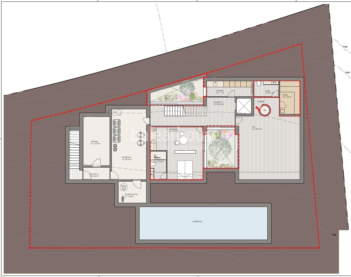 Plot with planning permission granted for the construction of a luxury villa with sea views in Nova Santa Ponsa