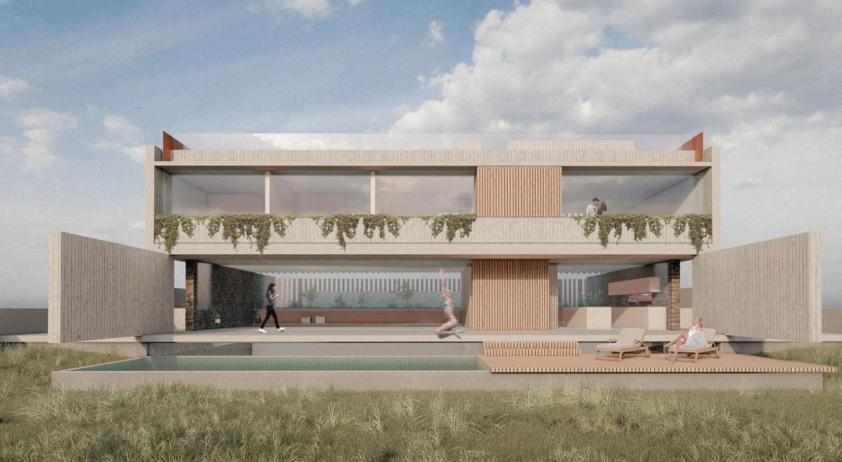 Terreno en Nova Santa Ponsa con proyecto y licencia de innovadora villa con vistas parciales al mar