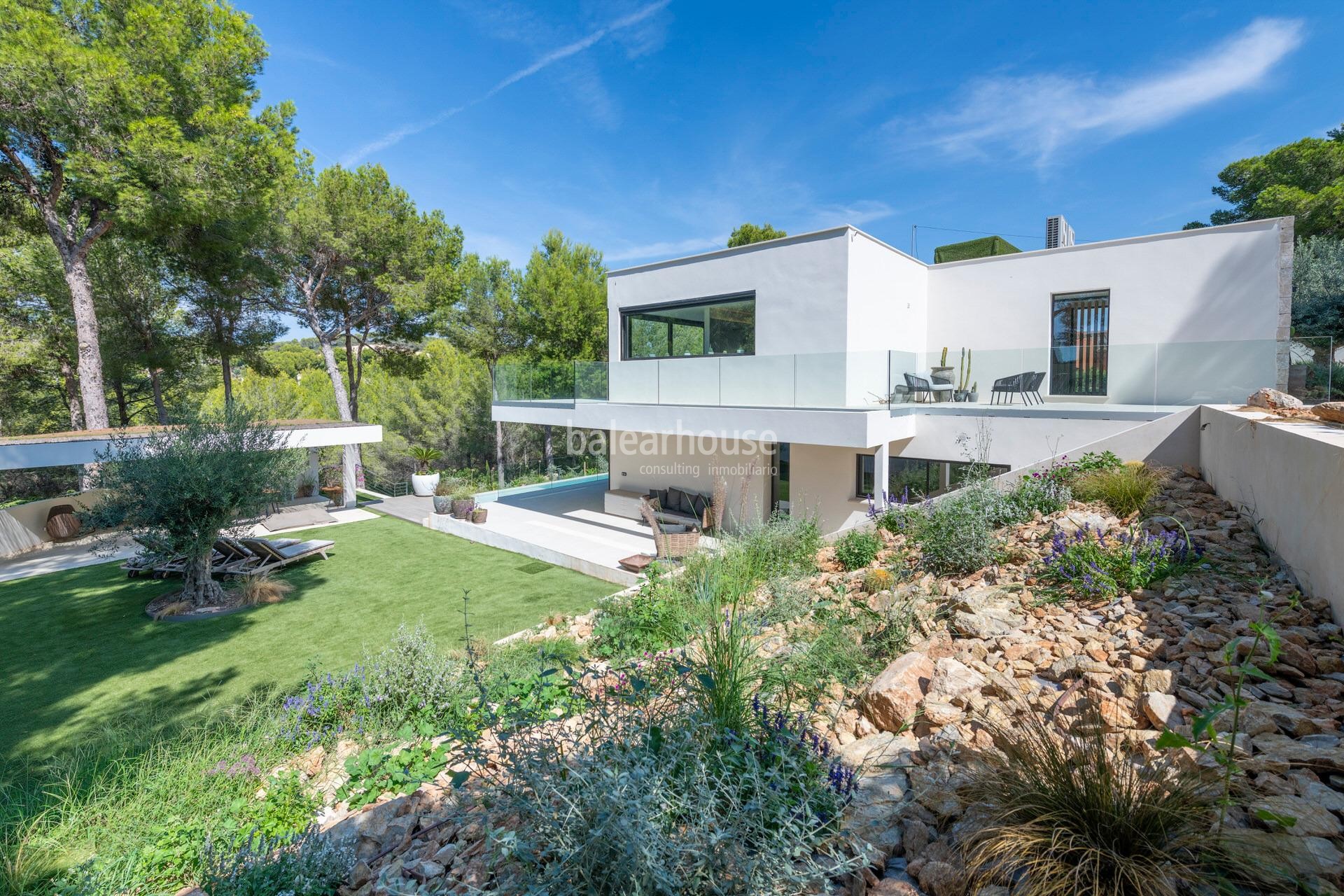 Große moderne Villa in Costa de la Calma, umgeben von Natur, nahe den Stränden und mit großzügigen Außenbereichen