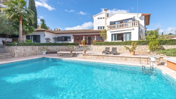 Exclusive grand villa in Son Armadans with expansive garden and pool areas