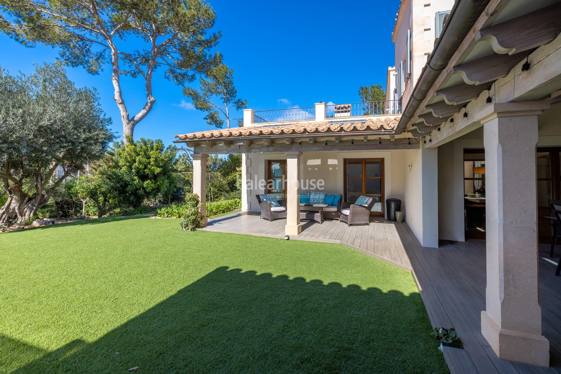 Elegante Villa mit gepflegten Außenanlagen und hoher Privatsphäre in exklusiver Lage von Santa Ponsa