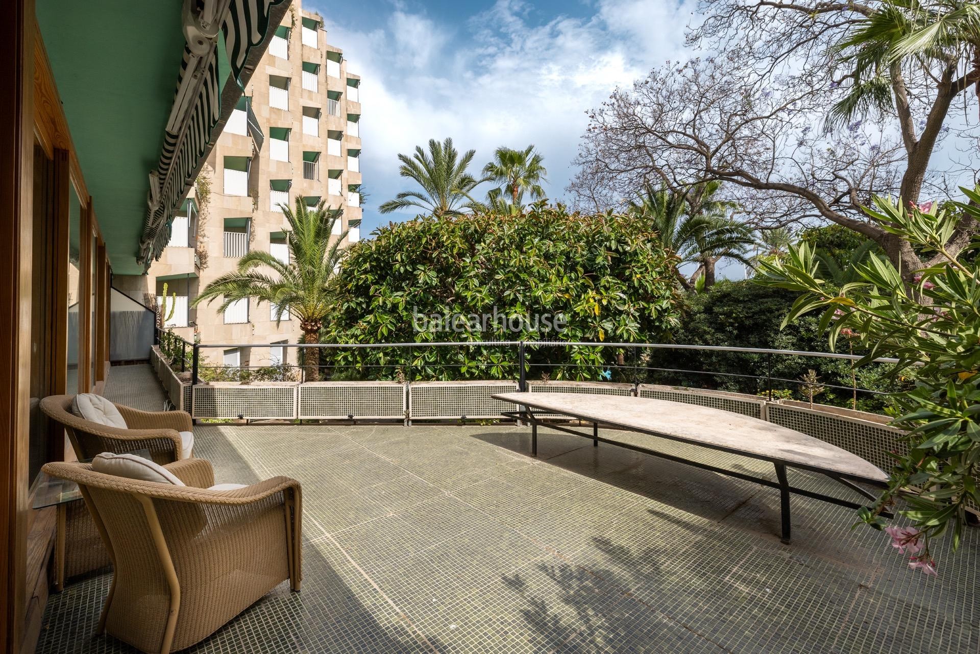 Spektakuläre Wohnung am Paseo Marítimo de Palma: Geräumigkeit mit herrlichen Außenterrassen mit Blick auf das Meer