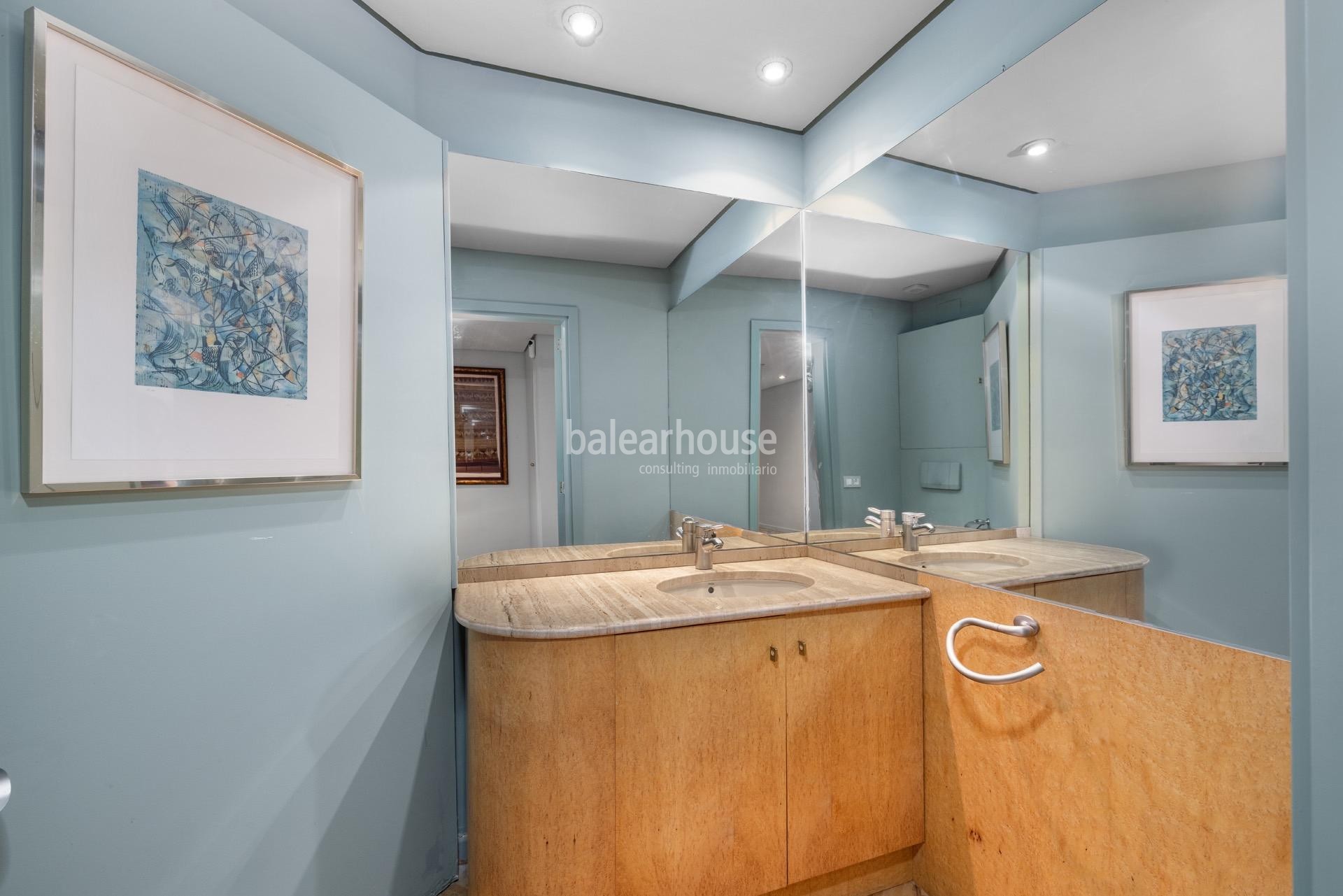 Spektakuläre Wohnung am Paseo Marítimo de Palma: Geräumigkeit mit herrlichen Außenterrassen mit Blick auf das Meer