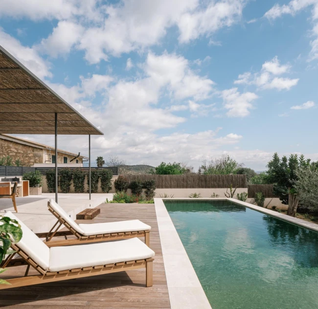 Beautiful newly built finca in Establiments with terraces, swimming pool and premium finishes