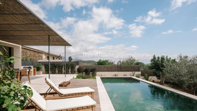 Beautiful newly built finca in Establiments with terraces, swimming pool and premium finishes