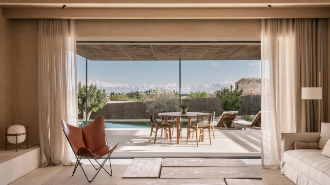 Beautiful newly built finca in Establiments with terraces, swimming pool and premium finishes