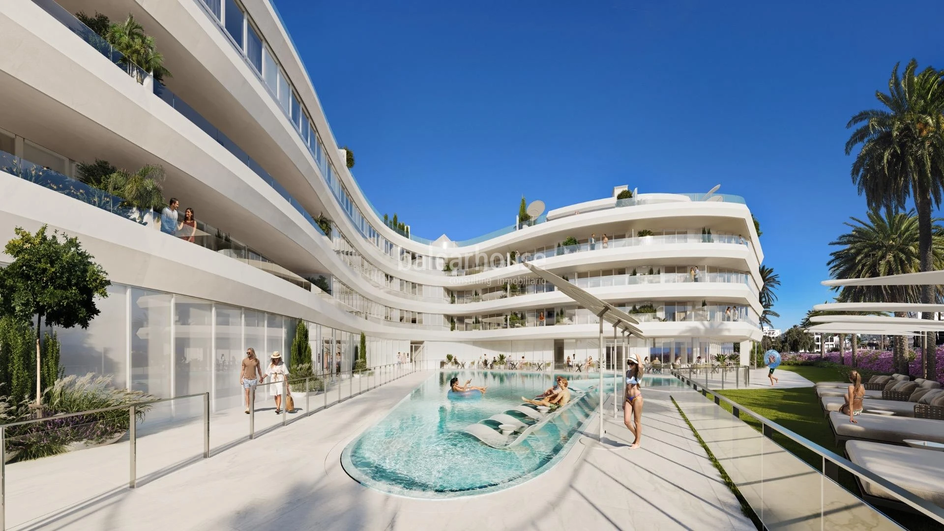 Exclusive residential development offering breathtaking sea views in Marina Botafoch, Ibiza
