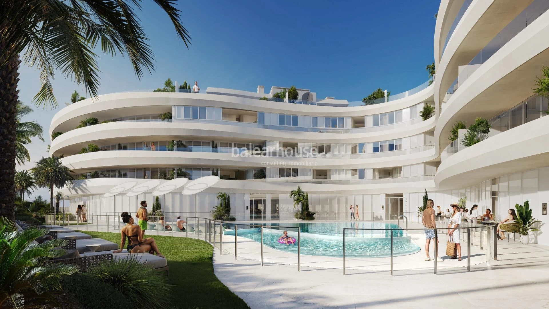 Exclusive residential development offering breathtaking sea views in Marina Botafoch, Ibiza