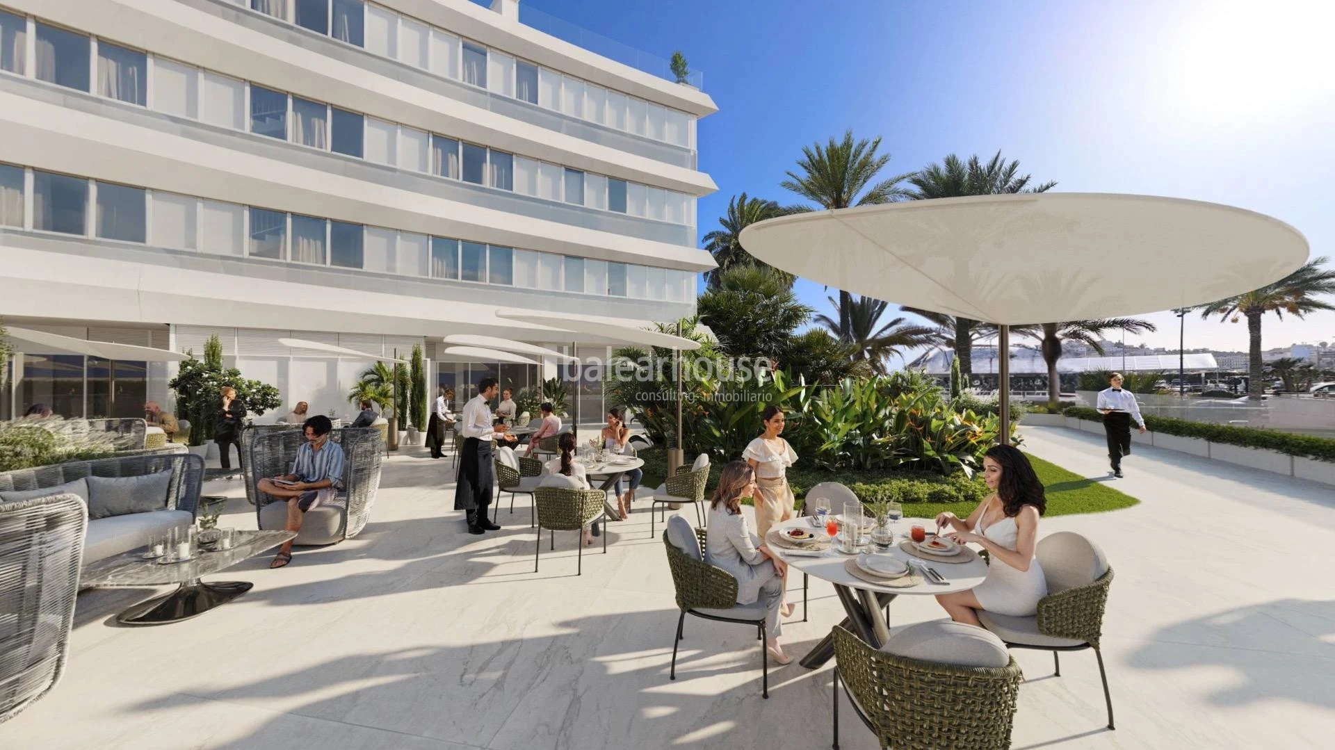 Exclusive residential development offering breathtaking sea views in Marina Botafoch, Ibiza