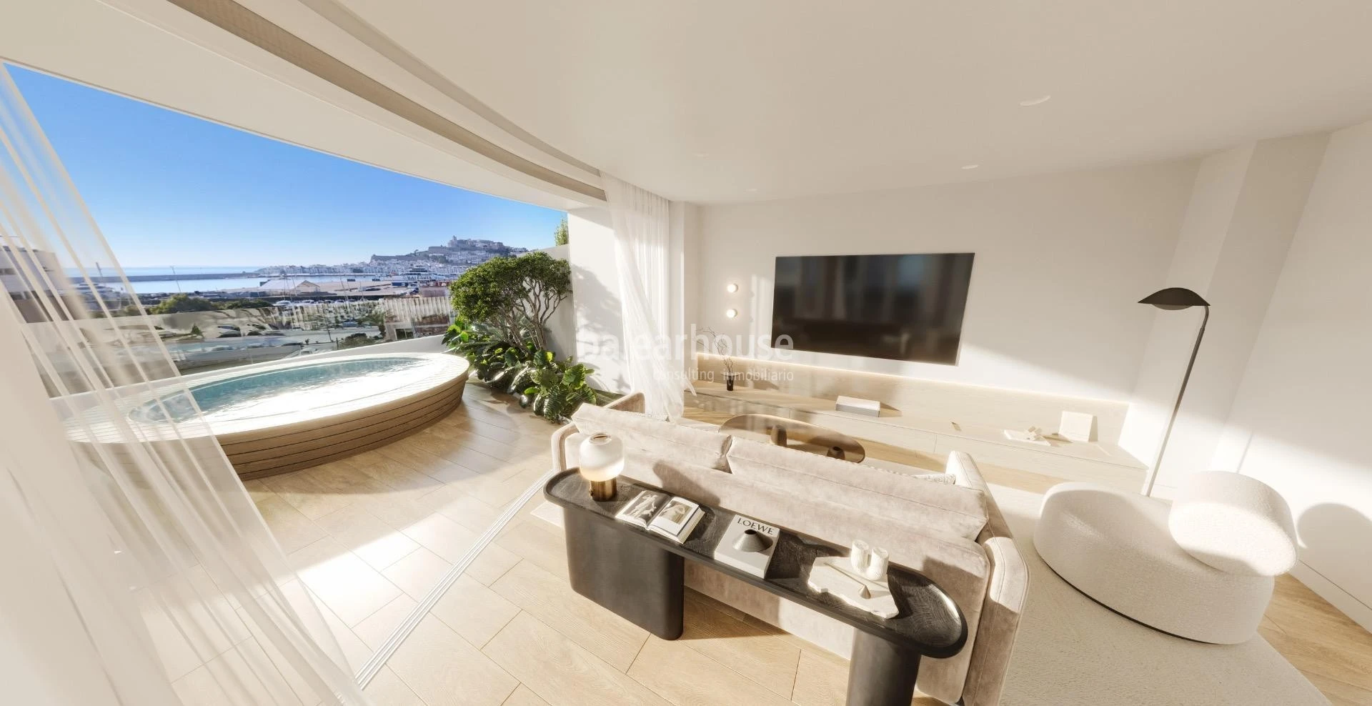 Exclusivos áticos y viviendas de obra nueva en Ibiza con privilegiadas vistas al puerto y al mar