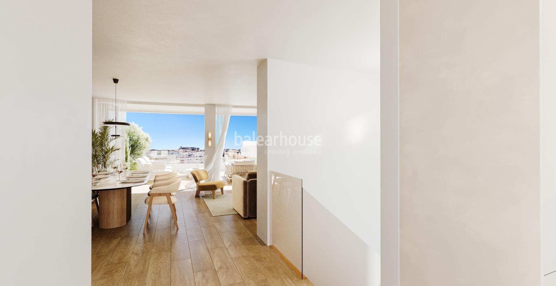 Exclusive Penthouses and New-Build Residences in Ibiza with Privileged Views of the Harbor and the Sea