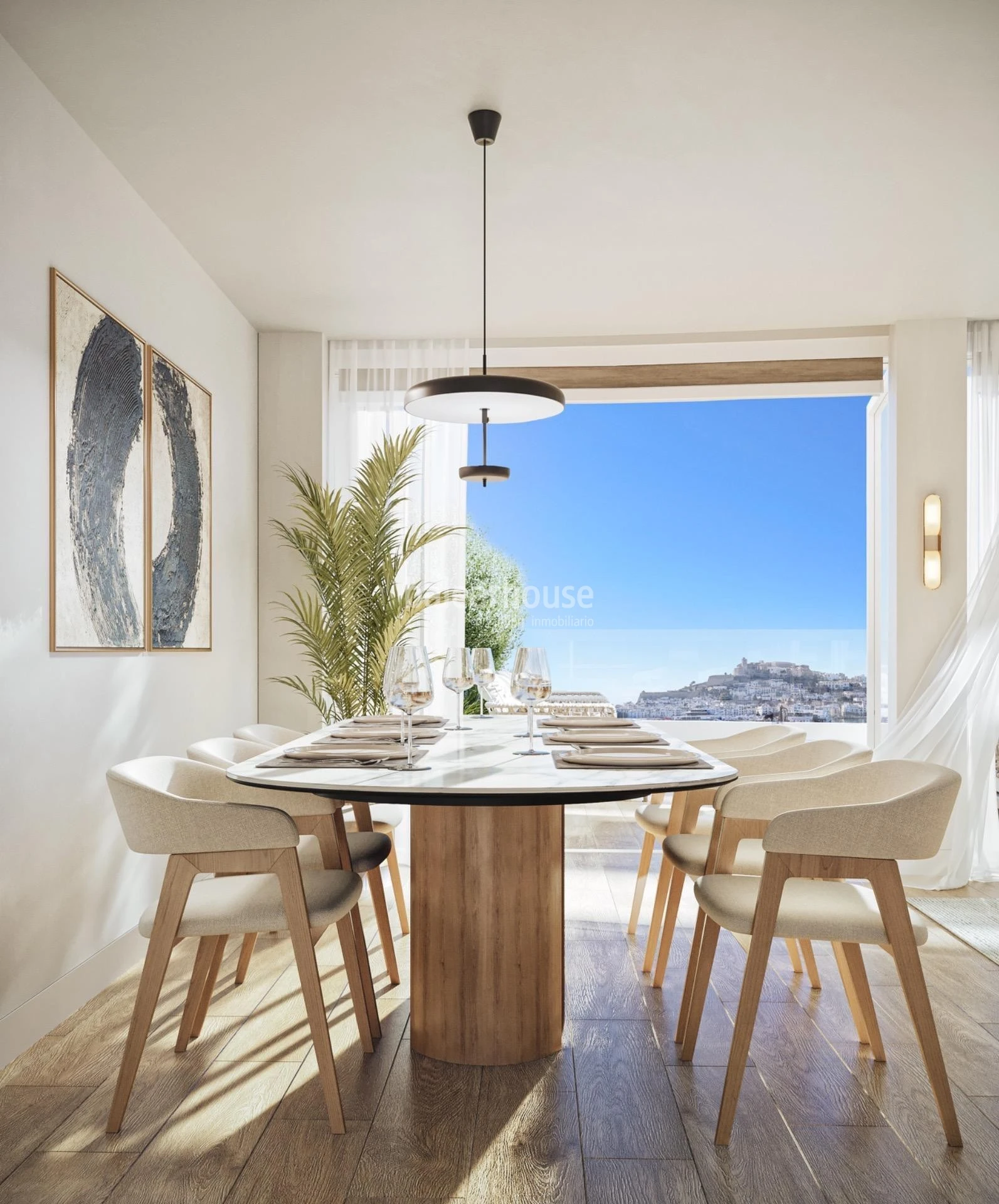 Exclusivos áticos y viviendas de obra nueva en Ibiza con privilegiadas vistas al puerto y al mar