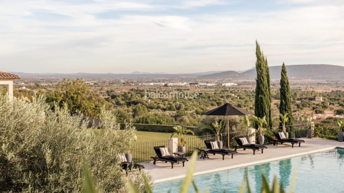 Elegant private finca surrounded by nature with generous spaces, pool and wellness areas