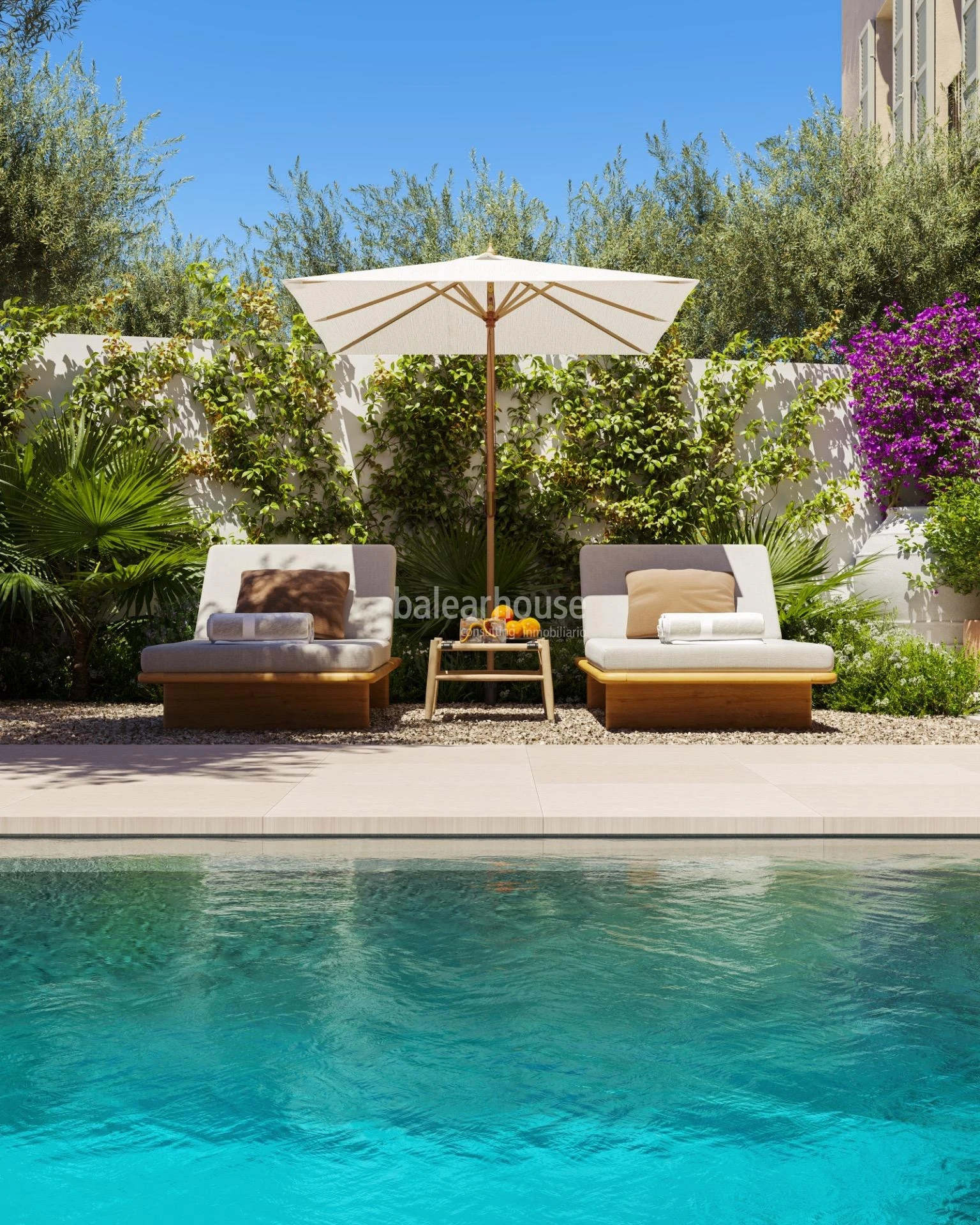 Casas de inspiración tradicional y líneas actuales con jardín, piscina y privilegiadas vistas a la Tramuntana