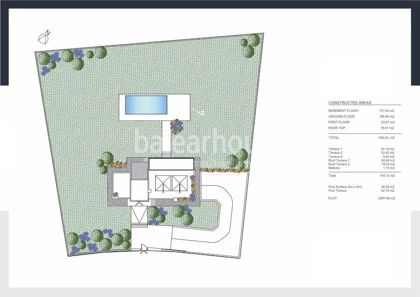 Contemporary and sustainable design with panoramic terraces and views of the Tramuntana
