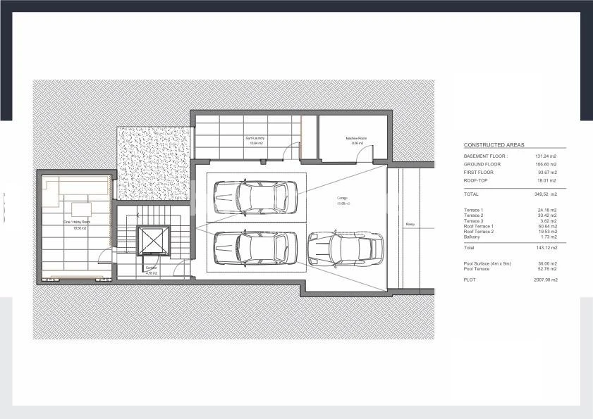 Contemporary and sustainable design with panoramic terraces and views of the Tramuntana