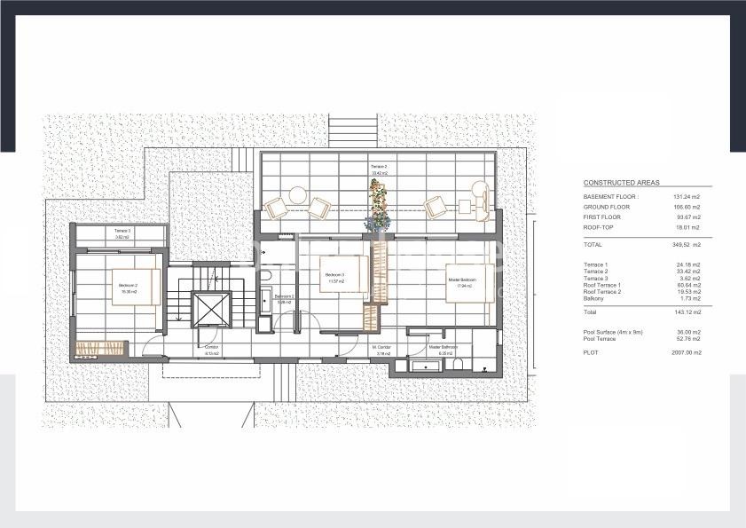 Contemporary and sustainable design with panoramic terraces and views of the Tramuntana