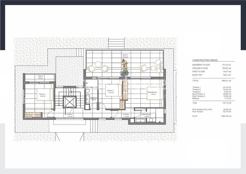 Contemporary and sustainable design with panoramic terraces and views of the Tramuntana