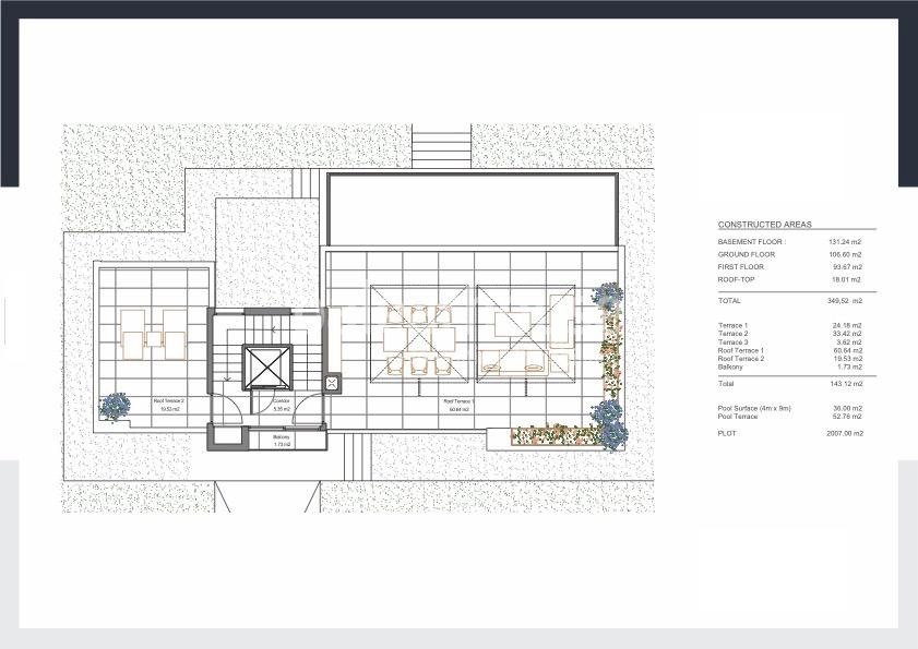 Contemporary and sustainable design with panoramic terraces and views of the Tramuntana