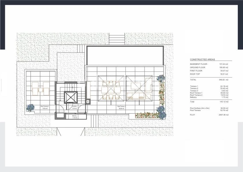 Contemporary and sustainable design with panoramic terraces and views of the Tramuntana
