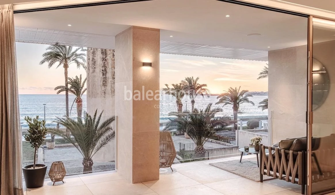 Diseño premium, pura luz y materiales nobles frente al mar en Portixol